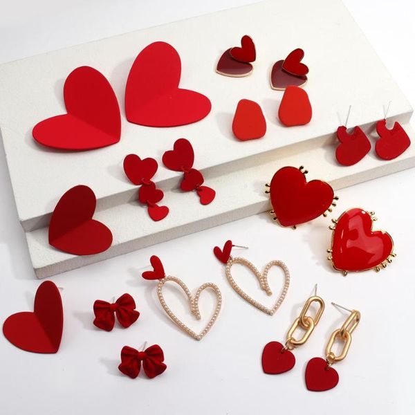 AENSOA Women Red Heart Dangle Earrings Unique Drop Earring Cute Pendant Undefined Statement Large Earrings Trendy Jewelry 2021, Silver
AENSOA Women Red Heart Dangle Earrings Unique Drop Earring Cute Pendant Undefined Statement Large Earrings Trendy Jewelry 2021, Silver