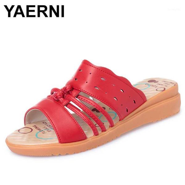 slippers yaerni women leather shoes casual slides summer beach solid mother wedge flip flops1, Black
slippers yaerni women leather shoes casual slides summer beach solid mother wedge flip flops1, Black