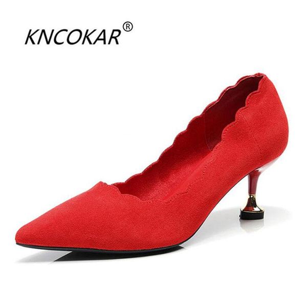 dress shoes kncokar spring and autumn red wedding cat heel high heels women thin bride shallow mouth pointed, Black
dress shoes kncokar spring and autumn red wedding cat heel high heels women thin bride shallow mouth pointed, Black
