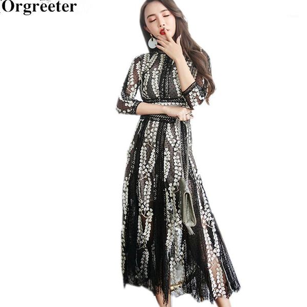 orgreeter high-end custom women party dress 2020 spring new flower embroidery black net yard lace patchwork slim dress1, Black;gray
orgreeter high-end custom women party dress 2020 spring new flower embroidery black net yard lace patchwork slim dress1, Black;gray