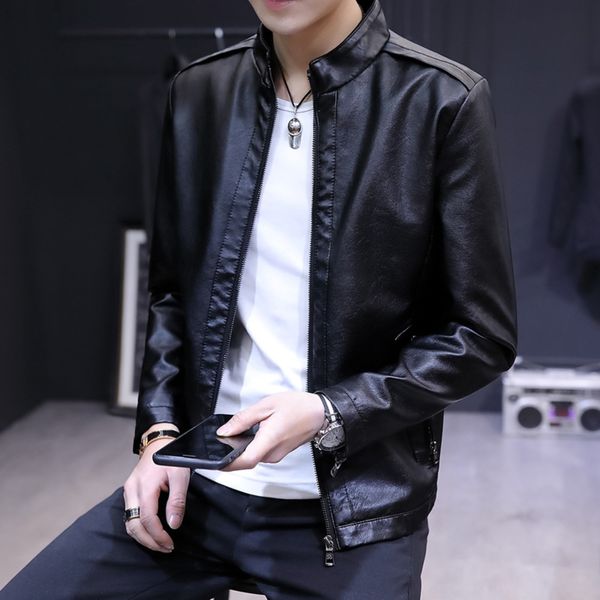 spring 2020 new pu coat men's loose leather walletwallet wallet walletblack casual classic versatile men's leather jacket kojz5, Blue
spring 2020 new pu coat men's loose leather walletwallet wallet walletblack casual classic versatile men's leather jacket kojz5, Blue