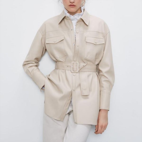2020 new fashion women autumn winter fake faux leather long jackets lady elegant tie belt waist pockets buttons pu street coats, Black
2020 new fashion women autumn winter fake faux leather long jackets lady elegant tie belt waist pockets buttons pu street coats, Black