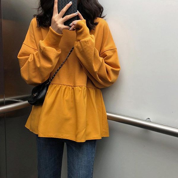 women's hoodies & sweatshirts autumn 2021 korean loose casual solid color long sleeve t-shirt and sweater mori, Black
women's hoodies & sweatshirts autumn 2021 korean loose casual solid color long sleeve t-shirt and sweater mori, Black