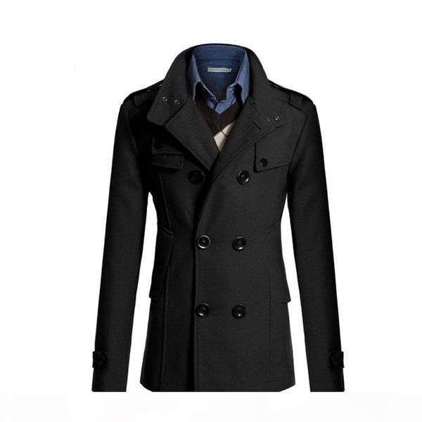 mens overcoat jacket double breasted solid slim fit coat casual trench outerwear for men, Black;brown
mens overcoat jacket double breasted solid slim fit coat casual trench outerwear for men, Black;brown