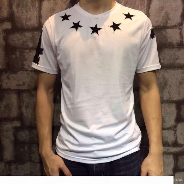 2016 new fashion summer t shirt men o-neck cotton flocking pentagram 47 digital short sleeve mens t-shirt men's brand clothing, White;black
2016 new fashion summer t shirt men o-neck cotton flocking pentagram 47 digital short sleeve mens t-shirt men's brand clothing, White;black