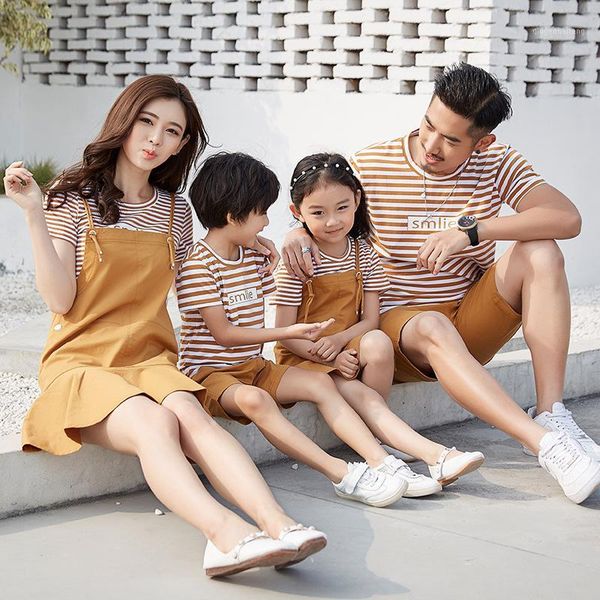family matching clothes set kids girls strap dress children casual clothing sets kids striped cotton t shirt family clothing set1, Blue
family matching clothes set kids girls strap dress children casual clothing sets kids striped cotton t shirt family clothing set1, Blue