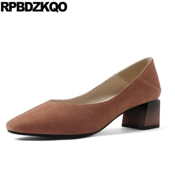 luxury women shoes pumps suede chunky genuine leather mules slipper pointed toe sandals block brown slip on runway medium heels, Black
luxury women shoes pumps suede chunky genuine leather mules slipper pointed toe sandals block brown slip on runway medium heels, Black