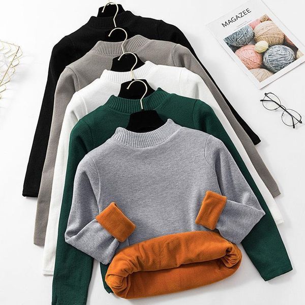 korean turtleneck sweaters women knit pullovers sweater women white sweater plus velvet warm woman long sleeve thick sweaters xl1, White;black
korean turtleneck sweaters women knit pullovers sweater women white sweater plus velvet warm woman long sleeve thick sweaters xl1, White;black