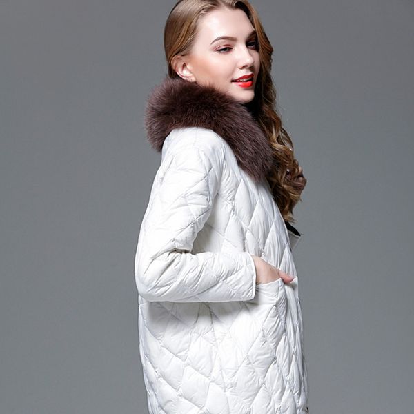 2020 women's autumn winter white duck down coat female light korean puffer jacket fox fur collar 8729 kj3080, Black
2020 women's autumn winter white duck down coat female light korean puffer jacket fox fur collar 8729 kj3080, Black