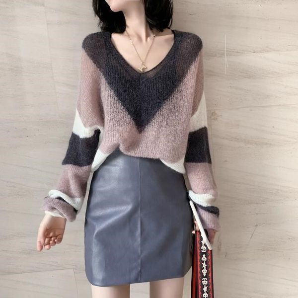 2021 fall down in v colour ladies'knitted wear fashion tide sweater 3zgk, White;black
2021 fall down in v colour ladies'knitted wear fashion tide sweater 3zgk, White;black
