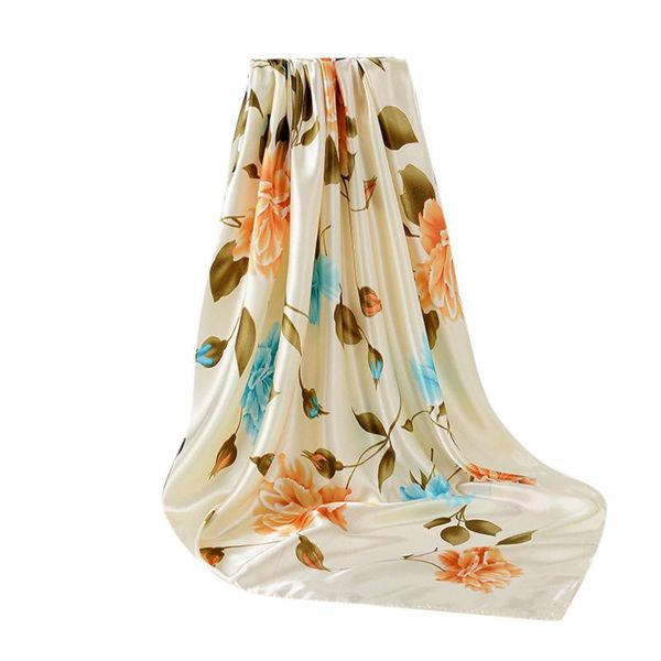 FREE OSTRICH 90X90CM Elegent Women Retro Large Square Silk Scarf Flowers Printed Fashion multicolor Silk Female Scarf Shawl 2021, Blue;gray
FREE OSTRICH 90X90CM Elegent Women Retro Large Square Silk Scarf Flowers Printed Fashion multicolor Silk Female Scarf Shawl 2021, Blue;gray