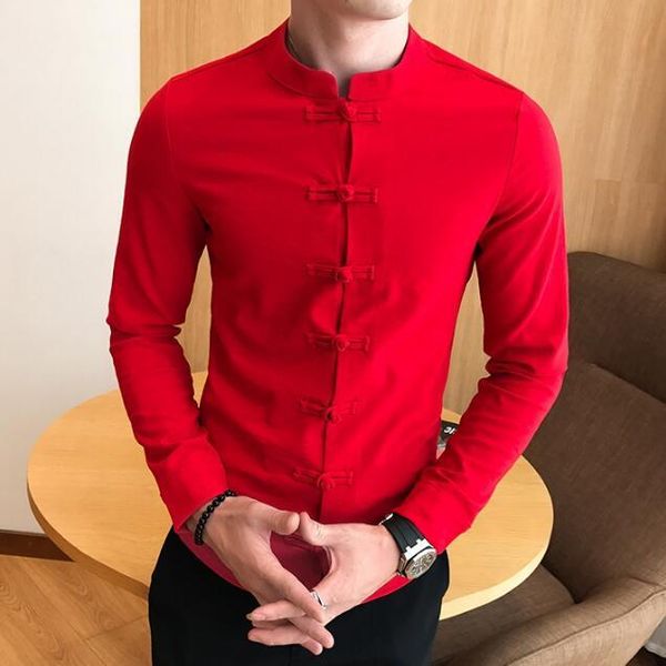 men's casual shirts shirt cotton linen for man blouse unique buckle design solid color plus size red black gray white, White;black
men's casual shirts shirt cotton linen for man blouse unique buckle design solid color plus size red black gray white, White;black
