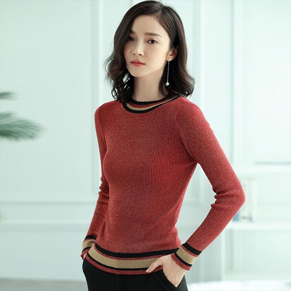 knitted pullovers women sweaters 2018 new autumn light silk long sleeve casual striped pull femme woman knit, White;black
knitted pullovers women sweaters 2018 new autumn light silk long sleeve casual striped pull femme woman knit, White;black
