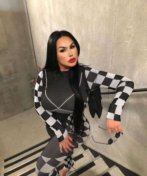 long fashion large size x0030 women's sleeve digital printing tights casual, Black;gray
long fashion large size x0030 women's sleeve digital printing tights casual, Black;gray