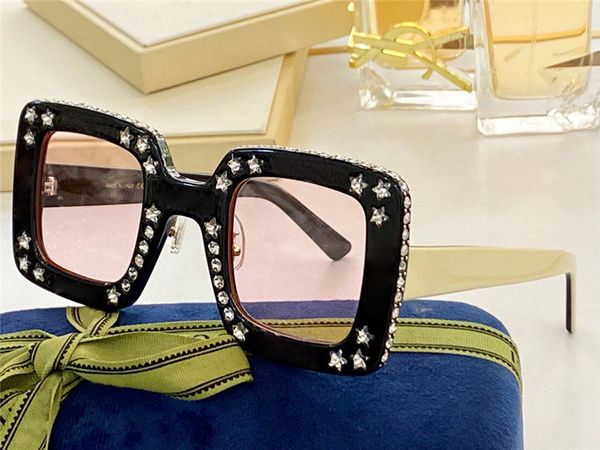 fashion women designer sunglasses 0780 plank square shape frame inlaid diamond stars glasses trendy extravagant style uv protect
fashion women designer sunglasses 0780 plank square shape frame inlaid diamond stars glasses trendy extravagant style uv protect