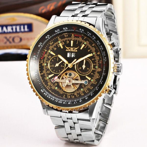 wristwatches jaragar tourbillon big dial automatico mechanical watches men full stainless steel winner gold self-wind watch flywheel gift bo, Slivery;brown
wristwatches jaragar tourbillon big dial automatico mechanical watches men full stainless steel winner gold self-wind watch flywheel gift bo, Slivery;brown