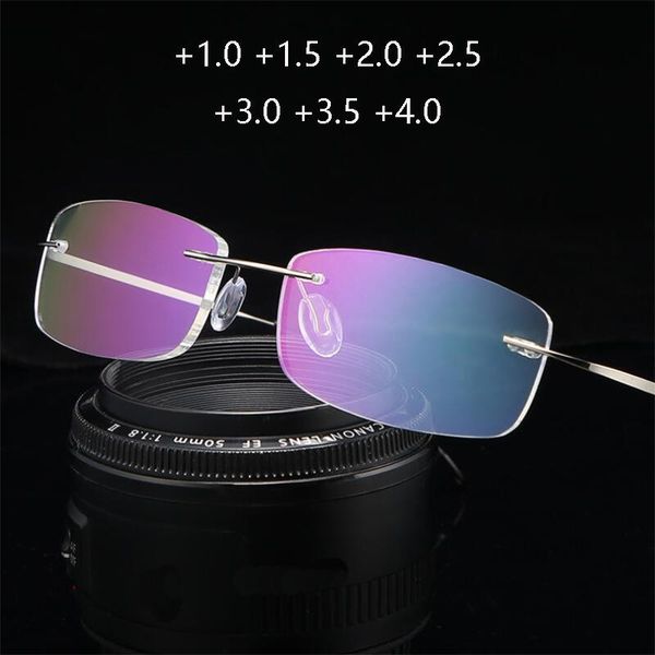 sunglasses elastic thin legs without hinges frameless farsighted eyeglasses alloy anti blue light reader glasses elderly +100 +150 to +400, White;black
sunglasses elastic thin legs without hinges frameless farsighted eyeglasses alloy anti blue light reader glasses elderly +100 +150 to +400, White;black