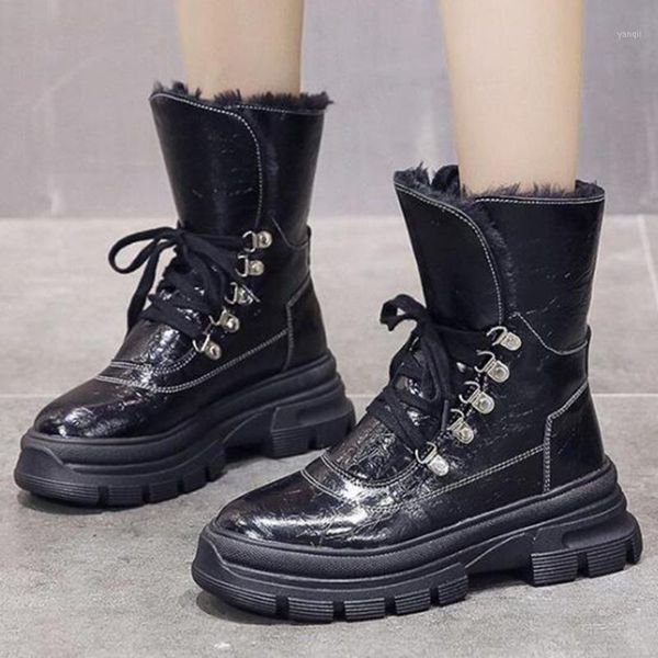 boots women 2021 fashion short thicken warm winter shoes for non-slip lace up platform snow ll6231, Black
boots women 2021 fashion short thicken warm winter shoes for non-slip lace up platform snow ll6231, Black