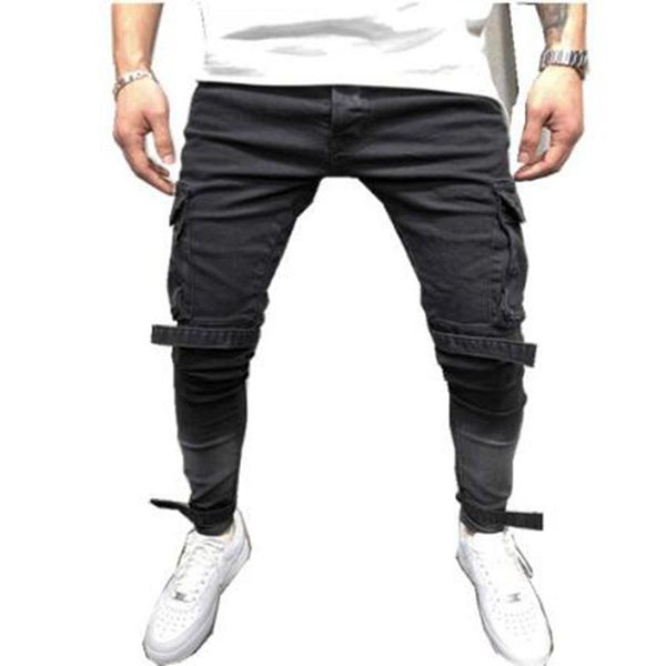 men's jeans 2021 fall/winter style slim denim black big pocket hip-hop waistband pants street fashion casual motorcycle, Blue
men's jeans 2021 fall/winter style slim denim black big pocket hip-hop waistband pants street fashion casual motorcycle, Blue