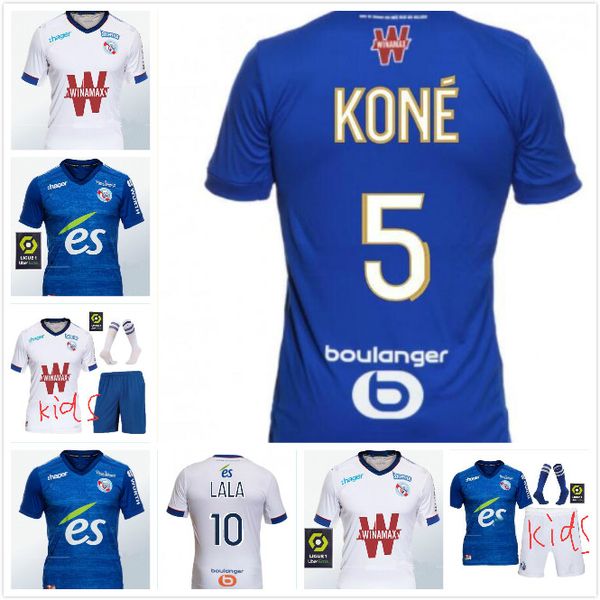 kids kit 20 21 maillot rc strasbourg alsace soccer jersey 2020 2020 football djiku thomasson lala mothiba sissoko football jersey, Black
kids kit 20 21 maillot rc strasbourg alsace soccer jersey 2020 2020 football djiku thomasson lala mothiba sissoko football jersey, Black