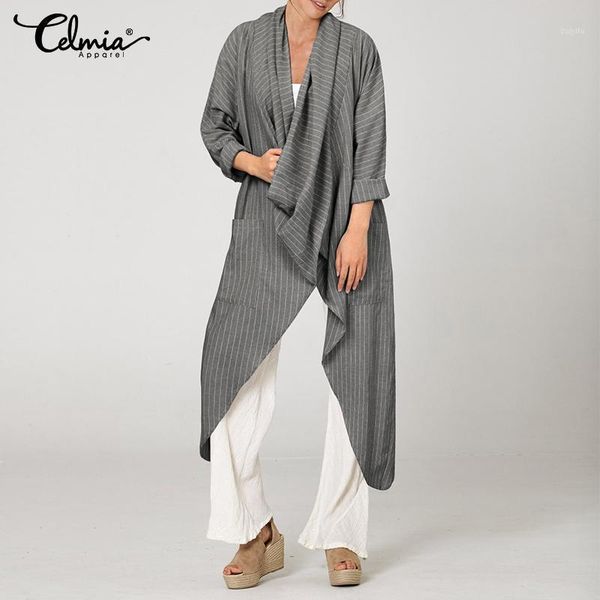 celmia women asymmetrical long shirt 2020 autumn long sleeve vintage striped and blouse loose casual cowl neck blusas s-5xl1, White
celmia women asymmetrical long shirt 2020 autumn long sleeve vintage striped and blouse loose casual cowl neck blusas s-5xl1, White