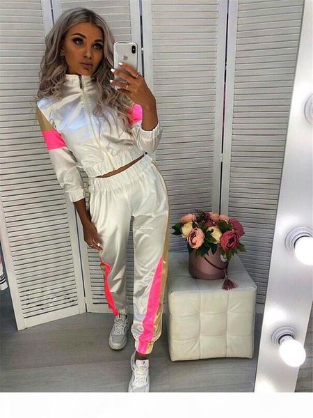 womens sports designer 2pcs tracksuits stand collar long sleeve fashion female clothing sport style casual apparel clothing, Gray
womens sports designer 2pcs tracksuits stand collar long sleeve fashion female clothing sport style casual apparel clothing, Gray