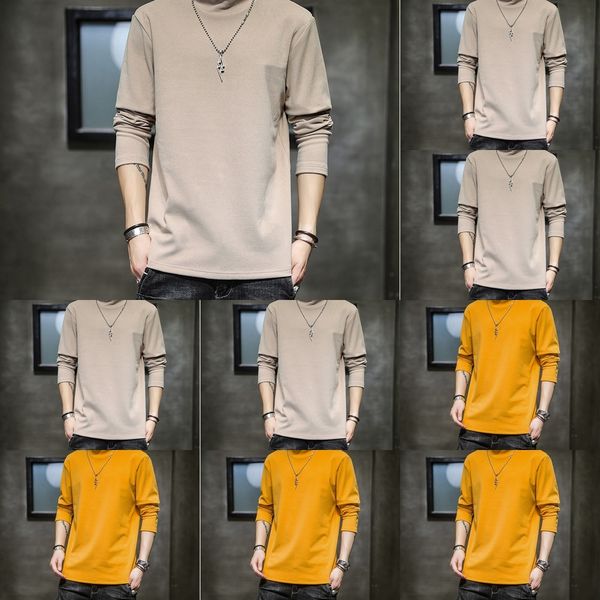 kt2dm 2020 sweaterbase and winter new men's solid color long-sleeved sweater shirt long-sleeved tsweatert-shirt autumn men's lhtxi, Black
kt2dm 2020 sweaterbase and winter new men's solid color long-sleeved sweater shirt long-sleeved tsweatert-shirt autumn men's lhtxi, Black