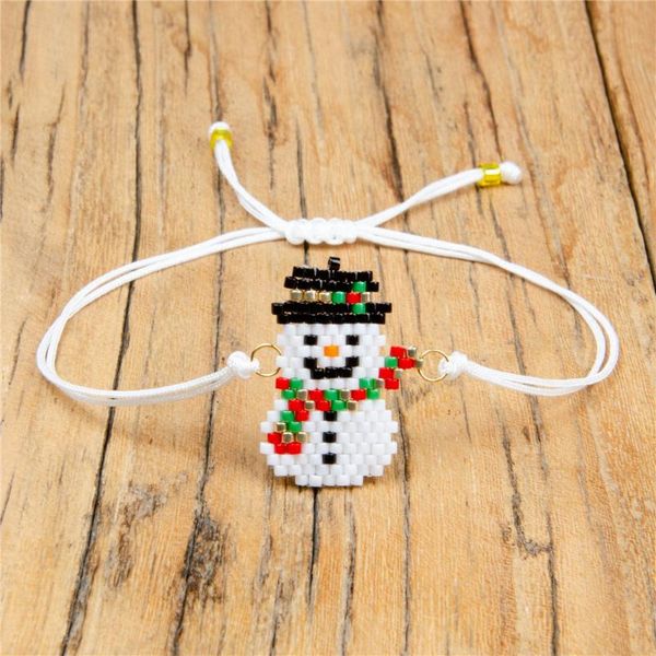 rinhoo 1pc handmade bracelet christmas jewelry white braided rope beaded snowman santa claus pendant bracelet, Golden;silver
rinhoo 1pc handmade bracelet christmas jewelry white braided rope beaded snowman santa claus pendant bracelet, Golden;silver