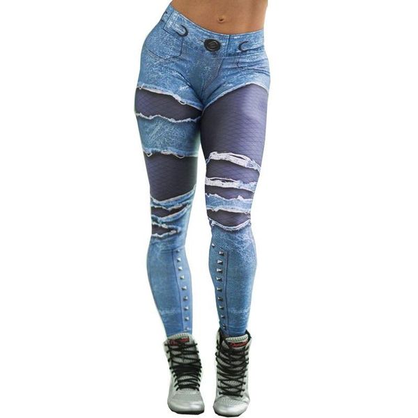 women denim printed leggings hip pocket tight pants high waist fitness sports push up elastic slim yoga trousers female, White;red
women denim printed leggings hip pocket tight pants high waist fitness sports push up elastic slim yoga trousers female, White;red