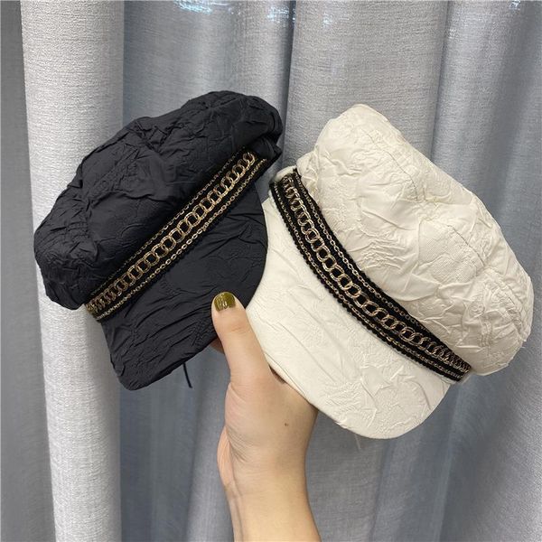stingy brim hats fashion winter hat women elegant 2021 autumn vintage sboy cap chain beret femme ladies octagonal white black caps, Blue;gray
stingy brim hats fashion winter hat women elegant 2021 autumn vintage sboy cap chain beret femme ladies octagonal white black caps, Blue;gray