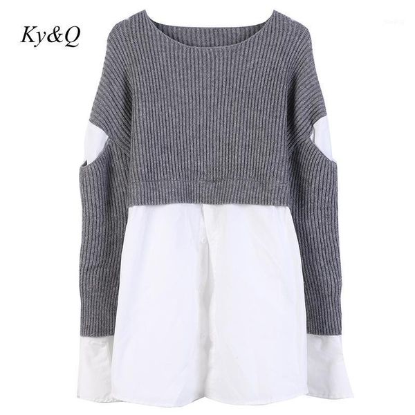 brand design clothes 2020 autumn winter women long-sleeved o-neck patchwork slim fashion elegant chic black knitted mini sweater1, White;black
brand design clothes 2020 autumn winter women long-sleeved o-neck patchwork slim fashion elegant chic black knitted mini sweater1, White;black