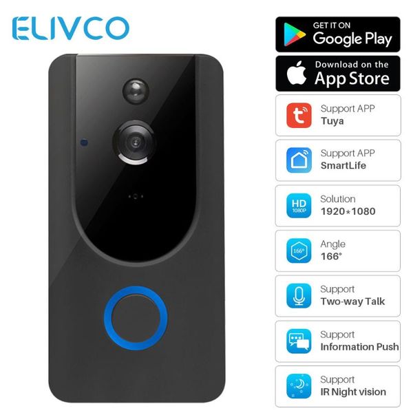 tuya 1080p smart video doorbell wifi wireless video intercom door bell two-way audio remote recording home security monitor
tuya 1080p smart video doorbell wifi wireless video intercom door bell two-way audio remote recording home security monitor