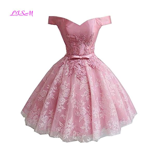 off the shoulder mini homecoming dress short lace applique party dress pink tulle cocktail gowns vestidos de graduacion, Blue;pink
off the shoulder mini homecoming dress short lace applique party dress pink tulle cocktail gowns vestidos de graduacion, Blue;pink