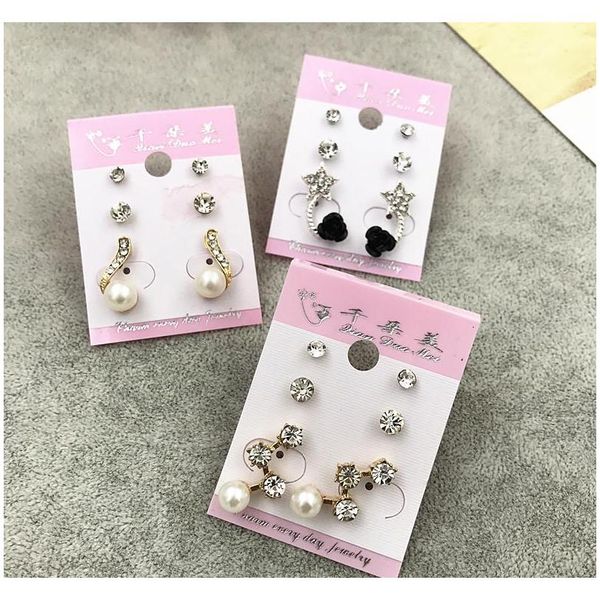 wholesale stud crown princess cross wedding earrings fashion 3 pair/lot silver gold rhinestone pearl opal zircon t jlltdn yy_dhhome, Golden;silver
wholesale stud crown princess cross wedding earrings fashion 3 pair/lot silver gold rhinestone pearl opal zircon t jlltdn yy_dhhome, Golden;silver