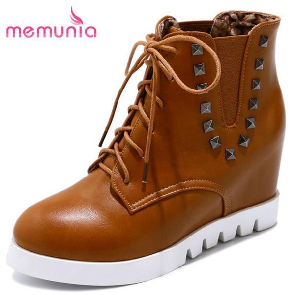 memunia 2021 new ankle boots for women fashion cross tied boots autumn winter height increasing women big size 33-431, Black
memunia 2021 new ankle boots for women fashion cross tied boots autumn winter height increasing women big size 33-431, Black