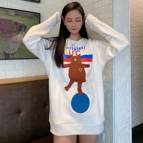 g family's new fall embroidered sweater winter 2020 couple's jump bear letter embroidered round neck sweater men's and women, Black
g family's new fall embroidered sweater winter 2020 couple's jump bear letter embroidered round neck sweater men's and women, Black