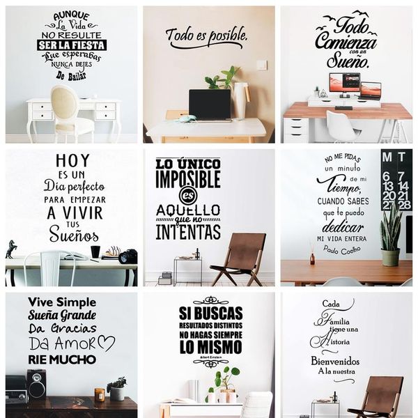 new spanish sentences wall stickers vinyl decal for living room bedroom decoration wall decals sticker frase wallpap wmttli
new spanish sentences wall stickers vinyl decal for living room bedroom decoration wall decals sticker frase wallpap wmttli
