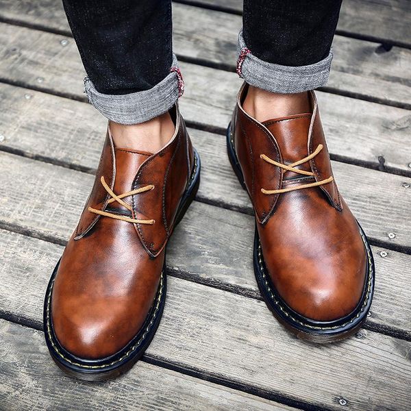 stylish retro ankle leather men boots fashion men shoes low ankle lace up tooling black brown work boots outdoor martin
stylish retro ankle leather men boots fashion men shoes low ankle lace up tooling black brown work boots outdoor martin
