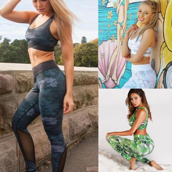 womens 2 pieces set skinny stretchy print sports set camouflage vest tank ankle length pencil pant casual, Gray
womens 2 pieces set skinny stretchy print sports set camouflage vest tank ankle length pencil pant casual, Gray