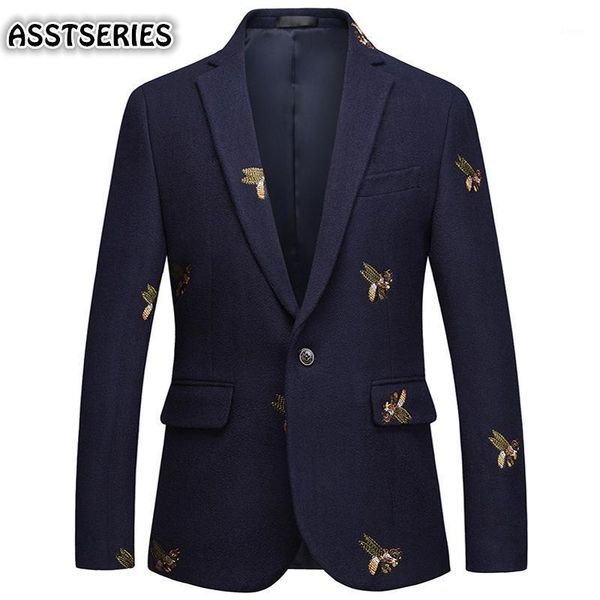 blazer male new fashion slim fit bee embroidered navy blazer plus size 6xl business wine party wedding and jackets men1, White;black
blazer male new fashion slim fit bee embroidered navy blazer plus size 6xl business wine party wedding and jackets men1, White;black
