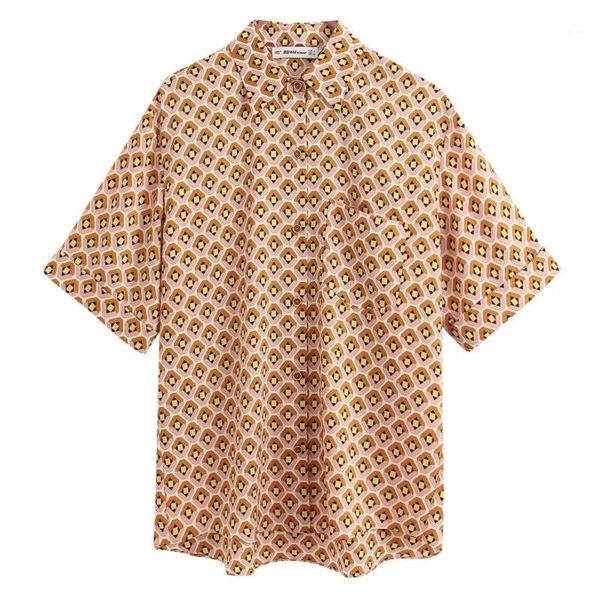 women vintage geometric print pocket patch kimono blouse short sleeve casual shirt office lady femininas blusas chic ls64351, White
women vintage geometric print pocket patch kimono blouse short sleeve casual shirt office lady femininas blusas chic ls64351, White