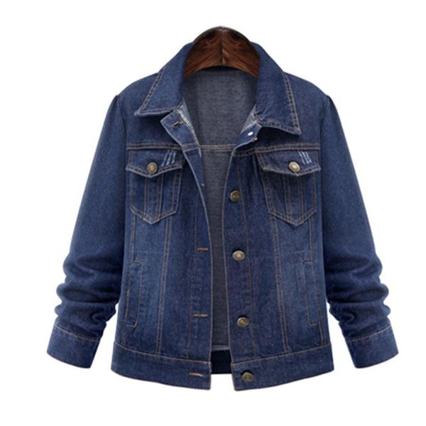 solid turn-down collar jean jacket for women loose casual blue fashionable women coats female outwear denim feminine, Black;brown
solid turn-down collar jean jacket for women loose casual blue fashionable women coats female outwear denim feminine, Black;brown