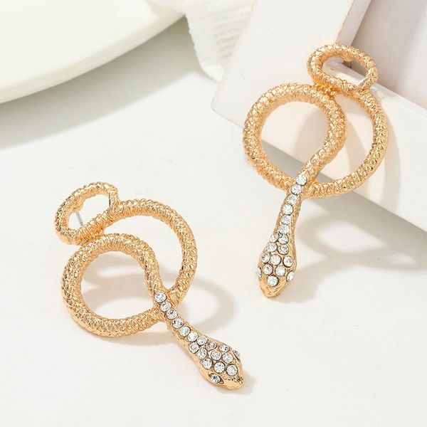 stud vintagen trend snake earring goth exaggerated metal crystal ear studs jewelry for women accessories, Golden;silver
stud vintagen trend snake earring goth exaggerated metal crystal ear studs jewelry for women accessories, Golden;silver