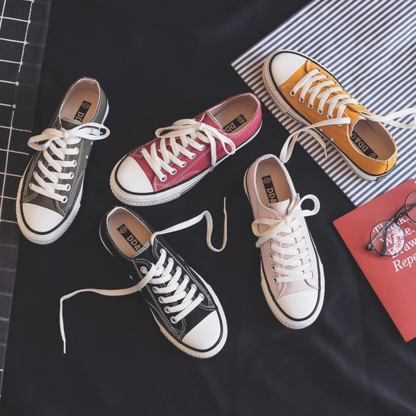 woman shoes sneakers new fashion women shoes casual flats solid canvas classic solid candy color women casual shoes sneakers 1020, Black;white
woman shoes sneakers new fashion women shoes casual flats solid canvas classic solid candy color women casual shoes sneakers 1020, Black;white