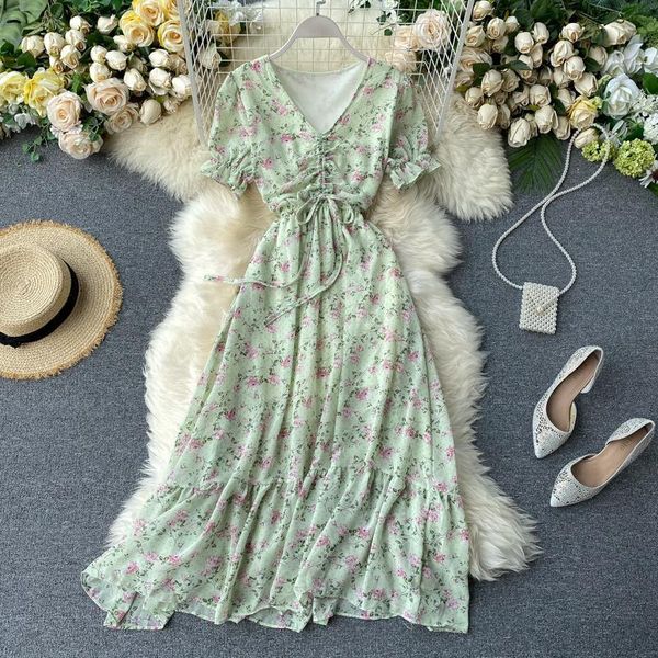 vintage 2020 v neck drawstring floral print summer chiffon midi long dress party women elegant ruffles beach holiday tunic dress, Black;gray
vintage 2020 v neck drawstring floral print summer chiffon midi long dress party women elegant ruffles beach holiday tunic dress, Black;gray