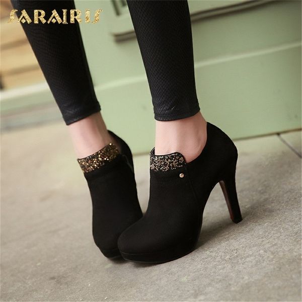 sarairis new plus size 33-43 zip up platform shoes woman boots high heels wholesale elegant ankle boots woman shoes t200425, Black
sarairis new plus size 33-43 zip up platform shoes woman boots high heels wholesale elegant ankle boots woman shoes t200425, Black