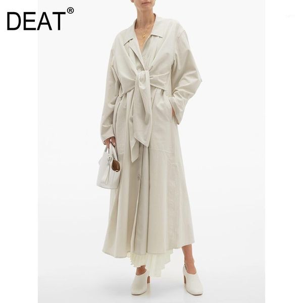deat 2020 new summer fashion women clothing quality turn-down collar full sleeves bow tie single breasted windbreaker wm01906l1, Tan;black
deat 2020 new summer fashion women clothing quality turn-down collar full sleeves bow tie single breasted windbreaker wm01906l1, Tan;black