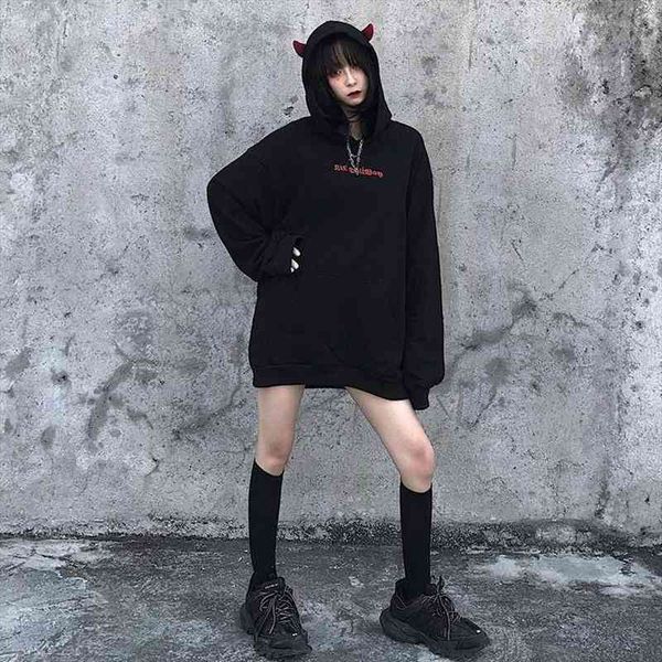harajuku hoodies girl little devil horns gothic hooded sweatshirts women demon fly wings loose pullovers streetwear pocket, Black
harajuku hoodies girl little devil horns gothic hooded sweatshirts women demon fly wings loose pullovers streetwear pocket, Black