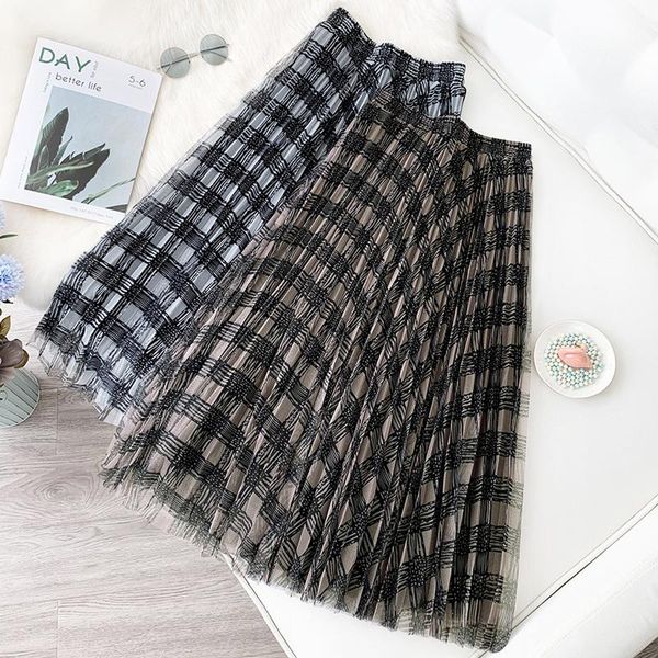 wasteheart women fashion black green khaki high waist ruffles pleated ankle length long skirt mesh clothing ball gown
wasteheart women fashion black green khaki high waist ruffles pleated ankle length long skirt mesh clothing ball gown