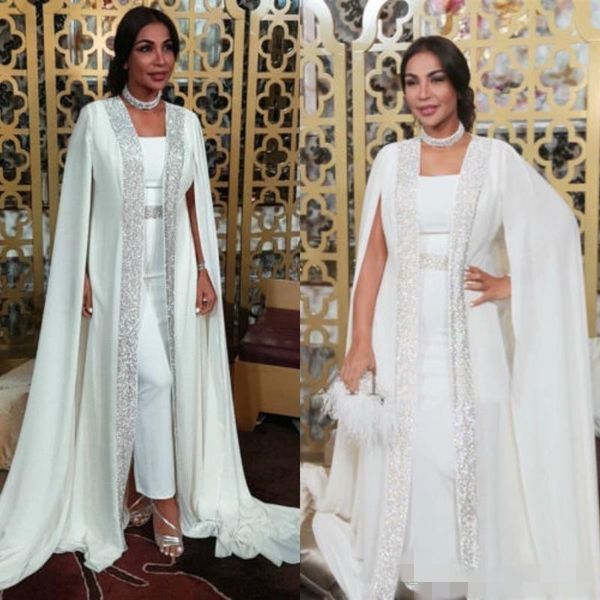 2021 designer evening dresses with cape chiffon jumpsuit beaded sequins custom made prom party ball gown plus size vestidos de noche, Black;red
2021 designer evening dresses with cape chiffon jumpsuit beaded sequins custom made prom party ball gown plus size vestidos de noche, Black;red